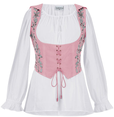 Tauriel Top Limited Edition Cherry Blossom Silver Embroidery