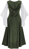 Tauriel Maxi Set Limited Edition Moss Green Silver Embroidery